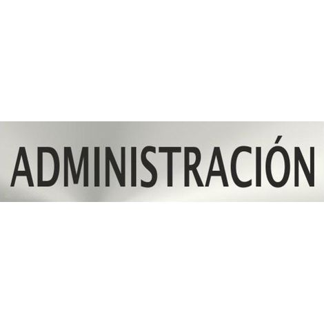 Informativa Administración Acero Inoxidable Adhesivo de 0,8mm 50x200mm RD707062 (1/2)
