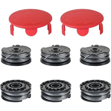 Bobine Fil Coupe Bordure pour Bosch AdvancedGrassCut36, ART 24 27 30 Rotofil, 6 Bobines et 2 Couvercles, Fil Débroussailleuse (1/5)