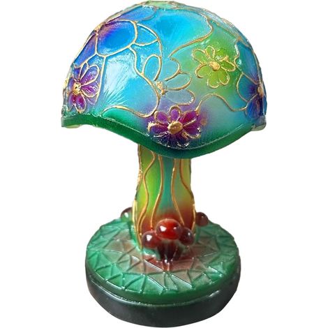 Lampe de table rétro en résine - Peinture colorée en résine (1/5)