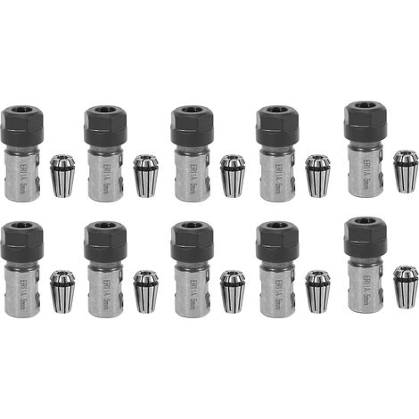 10X Er11 5mm Arbre de Mandrin de Mandrin Mandrin Tige D'Extension Intérieur Er11 Pince À Ressort pour Cnc Fraiseuse (1/5)