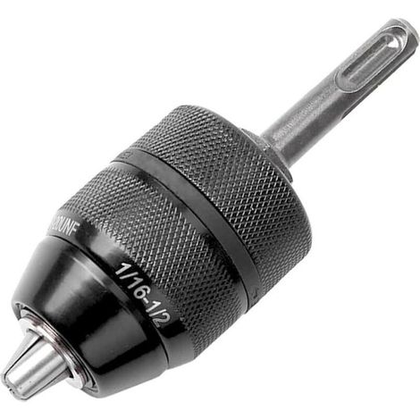 Professional heavy duty keyless drill chuck 2-13mm 1/2-20 UNF with quick change and 6.35mm (1/2") SDS adapter (1/5)