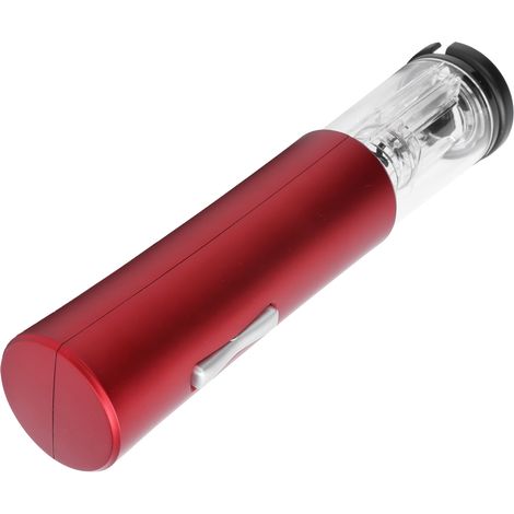 Ouvre-bouteille électrique, ouvre-bouteille électrique portable + base coupe-soudure, rouge, livré sans piles. (1/5)