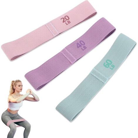 Juego de bandas de resistencia, bandas de fitness de primera calidad para entrenar glúteos, caderas y todo el cuerpo, con múltiples niveles de resistencia. (1/5)