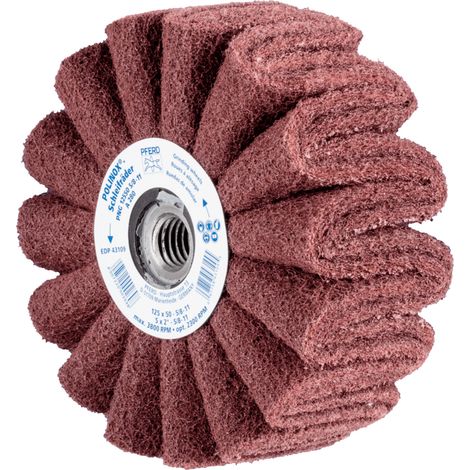 PFERD TOOLS POLINOX Vlies-Schleifrad PNG Ø 125x50 Gewinde 5/8-11 A280 für Feinschliff und Finish 2 Stk