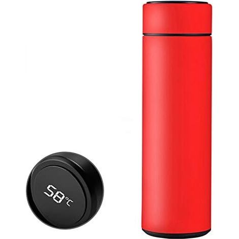 Bouteille Isotherme Avec Affichage De Température - Acier Inoxydable 304 - Double Paroi Vide - 500 Ml - Résistant Aux Fuites - 1 Pièce (1/5)