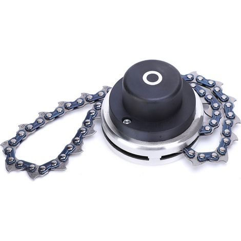 Adecuado para accesorios de desbrozadora de cadena en espiral 65Mn duraderos, de color negro, para recortar el jardín.