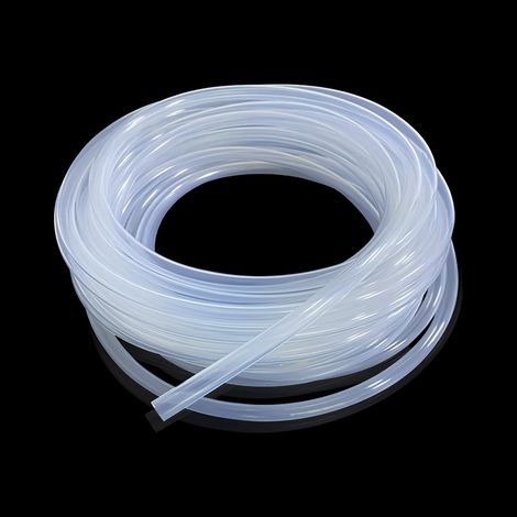 5 m flexible silicone hose, inner diameter x outer diameter 7 mm x 9 mm, transparent hose for aquarium, food safe, high temperature tolerance (1/5)