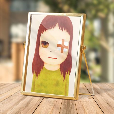 Ornement En Acrylique - Cadre Métallique Doré - Design Dessin Animé - Imperméable - 14,5 cm x 19,5 cm - Décoration De Table (1/5)