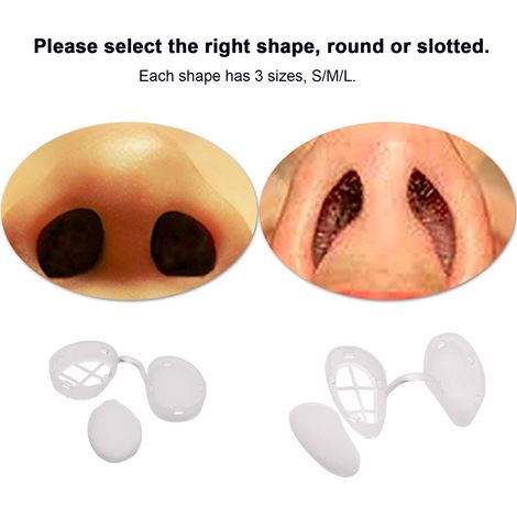 Filtre nasal invisible Filtres ultra-respirants Bouchons nasaux pour les odeurs avec filtration de l'air mini-HEPA de la poussière de pollen Fumée Petite + Moyenne Grande Forme étroite