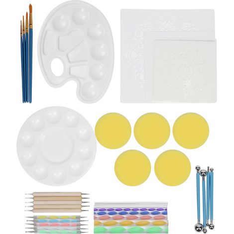 41Pcs Mandala Dotting Tools Set DIY Art Template Embellishment Stick Painting Accessories (1/5)