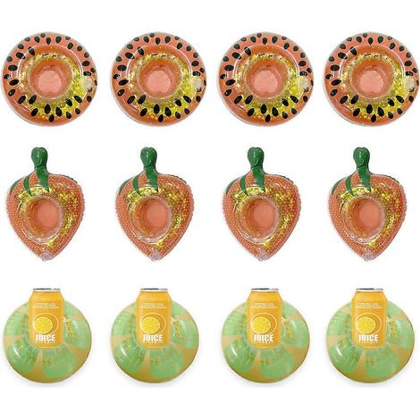 Lot de 12 porte-gobelets gonflables, accessoires de piscine, porte-gobelets flottants - Style 3 (1/5)