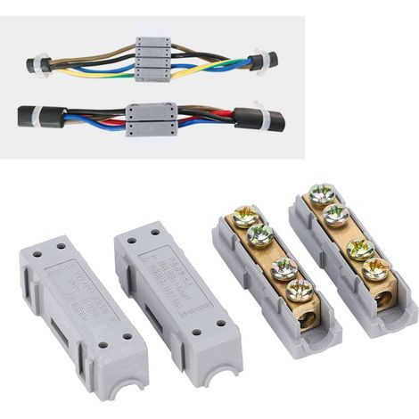2 borniers de type I haute puissance, bornier de raccordement multifaces, S-6 (1/5)