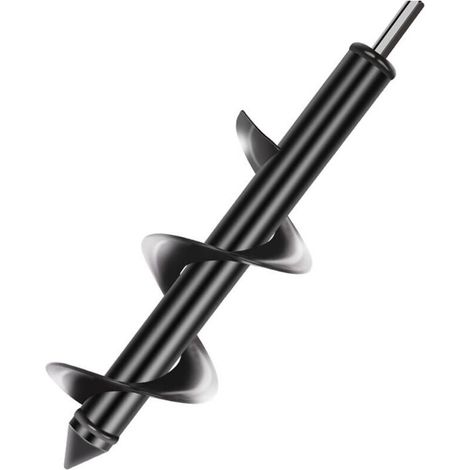 x 30 cm Erdbohrer für Bohrer, Gartenschneckenbohrer, Spiral-Gartenbohrer, Pflanzwerkzeug zum schnellen Bohren von Löchern et Pflanzen von Blumen, Bäumen, Sträuchern