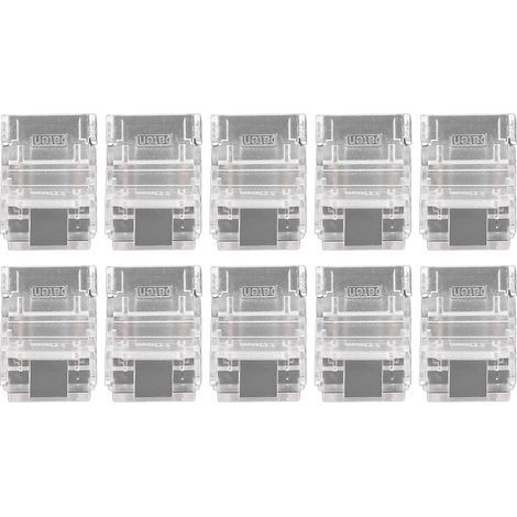 Connecteurs de Bande LED, Connecteurs de Bande LED sans Soudure 10 Pièces 2 Broches 10 Mm (1/5)