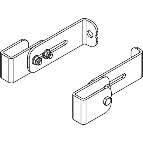 Hailo Wandhalter für Rundschacht und gerade Wand für Leitertyp 9633/9634, 150mm Wandabstand