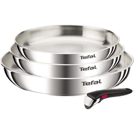 Tefal Ingenio Emotion, Batería de cocina, Acero inoxidable, Sartenes, L8968445 (1/5)