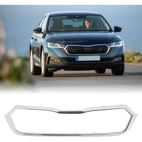 (T06) Obere Kühlergrillblende für die vordere Stoßstange 5E3853761 für SKODA OCTAVIA MK4 ab 2020 (galvanisiert) (übergroß) (1/5)