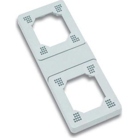 Doppia flangia per quadri con prese interbloccate serie 19 - Rosi RS3907