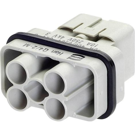 HARTING 09120063041 Insert mâle Han® Q 4 + 2 + PE à sertir 1 pc(s) (1/3)