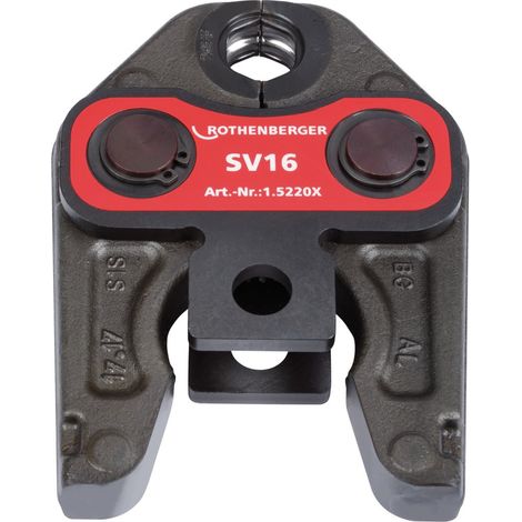 Rothenberger – Mâchoire à sertir standard SV 16mm – DURA LAZR TEC pour haute durabilité – Compatible avec ROMAX 4000 et 3000 – Pression 32-34 kN