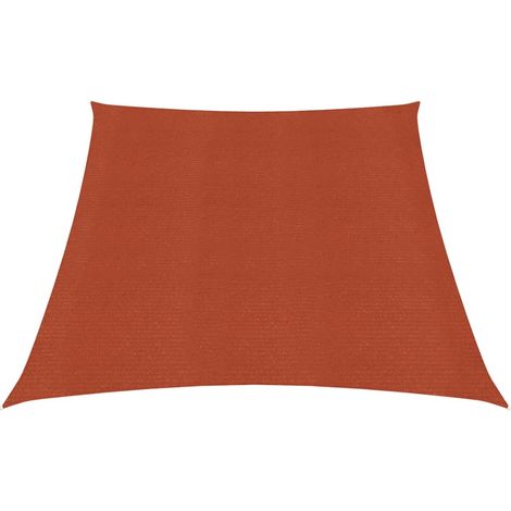 Voile de parasol, Voile d'ombrage, Toile Tendue Parasol protection contre la chaleur 160 g/m² Terre cuite 3/4x2 m PEHD TTF9036 (1/5)