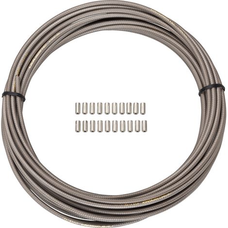 Gaine De Frein Vélo Lubrifiée 5mm - Bobine 10m Titane - Jagwire