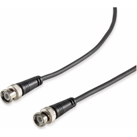 Câble BNC S-IMPULS, 7,5 m, 50Ω, connecteurs/connecteurs, noir