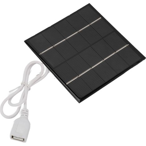Panneau solaire mini USB 1,2 W 5 V, portable et léger, en silicium polycristallin, pour téléphone portable (1/5)