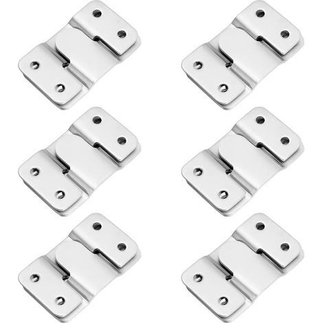 paires de cintres pour cadre photo crochets de connecteur de meubles en acier inoxydable à emBoîtement robuste support dissimulé à montage encastré- (1/5)