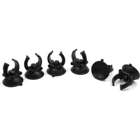supporti a ventosa per acquario, dimensioni 20 mm x 25 mm x 35 mm, fissaggio stabile per tubi o accessori acquatici. (1/3)