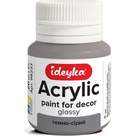 Vernice acrilica grigio scuro 20 ml