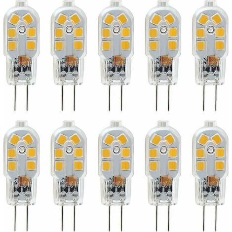 Ampoule Led G4 - 12 V - 1 W - 200 Lm - Blanc Chaud 3000 K - Angle 360° - Non Dimmable - Lot De 10 (1/5)