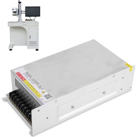 Schaltnetzteil in einem verzinkten Aluminiumgehäuse für Graviermaschinen, 500 W, 48 V, 11 A (1/5)