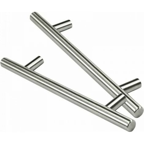 10PCS Poignée Bâton De Porte T- Bar Cuisine Porte Meuble Poignées Acier Inoxydable - Entraxe 96 mm (1/4)