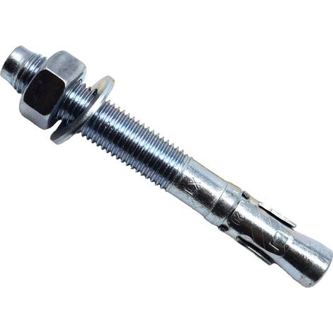 Masonmate 0841ETA640160 Zinc Plated Through Bolt M20 x 160mm 10 MAMTBZM20160
