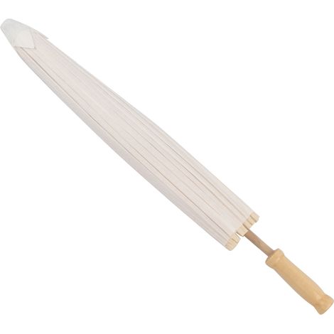 Parapluie blanc papier noce souvenir décoration fête accessoire photo mariée 30cm rayon (1/5)