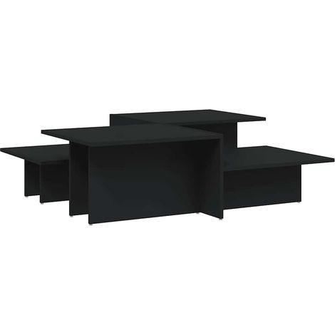 Maison Exclusive - Tavolini da Salotto 2 pz Neri in Legno Multistrato