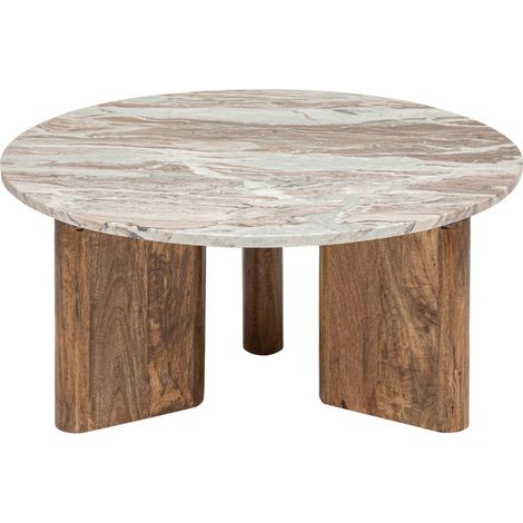 Mesa de centro - mármol y mango - Atmosphera créateur d'intérieur
