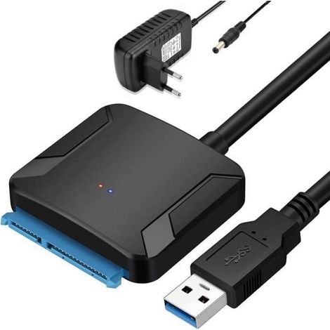 Adaptateur USB 30 vers SATA III Super Speed USB 30 Dur Adaptateur pour 2535 SSDHDD Drives avec couleurs multiples CABLE E-SA (1/4)