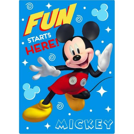 Coperta Mickey Mouse Only one 100 x 140 cm Blu Marino Poliestere