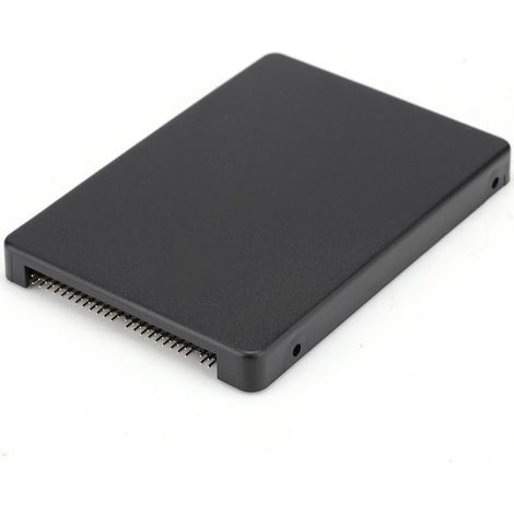 Boîtier pour disque dur mSATA SSD vers IDE 2,5 pouces, port parallèle PATA/IDE (noir) (1/5)