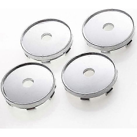 Ensemble de 4 enjoliveurs centraux de roue universels et résistants de 60 mm pour voiture, protection anti-poussière, accessoires automobiles de remplacement T3EF (1/4)
