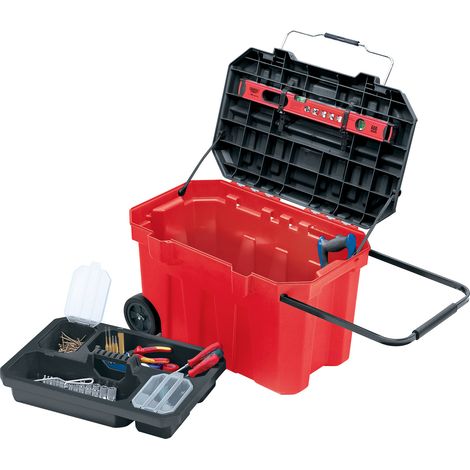 Draper Expert Mobile Red Plastic Tool Chest (Bare Unit, No Tools, Model 22291) (1/5)