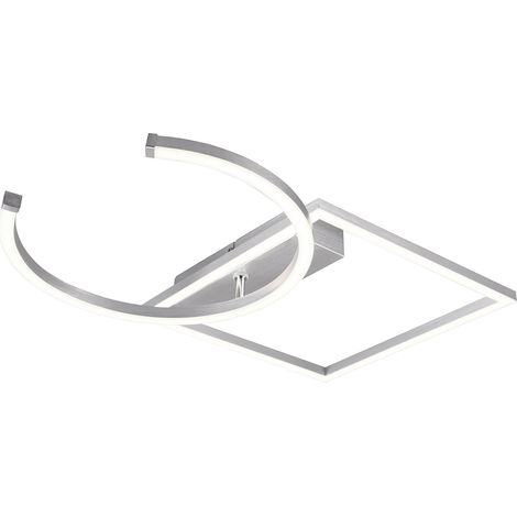 Plafoniera da Interno a LED SMD in Metallo Alluminio spazzolato (1/5)