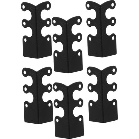 6 protège-coins décoratifs - métal - noir - style vintage (1/5)