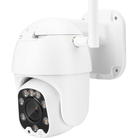 Mini caméra dôme IP extérieure étanche avec zoom 8x, Wi-Fi HD 1080p PTZ IR (UK 100-240V) (1/5)