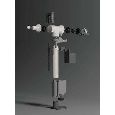 Robinet Flotteur Chasse d'Eau Economie d'Eau pour Bati support mural Reservoir 80-120-150 mm RV15467 (1/2)