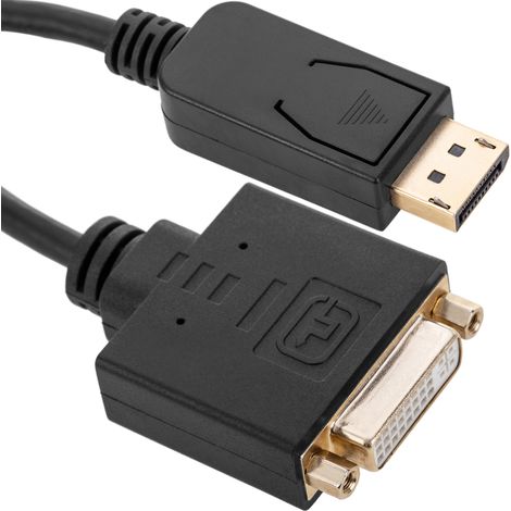 BeMatik - Adaptateur DisplayPort vers DVI-D 10cm active (1/5)
