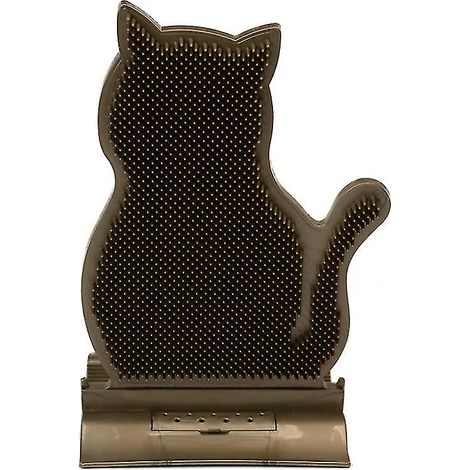 Brosse de massage pour chat, outil de massage mural d'angle pour soulager les démangeaisons, peigne de toilettage pour animaux, rose (1/5)