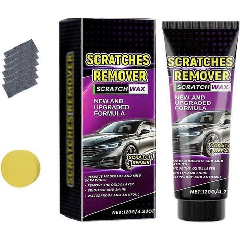 Pâte réparatrice pour rayures de voiture (120 g / 4,23 oz) avec éponge en tissu (1/5)